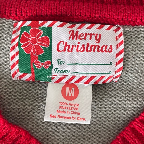 Ugly Sweater Nutcracker Ballerina V neckSweater, M - Picture 4 of 5